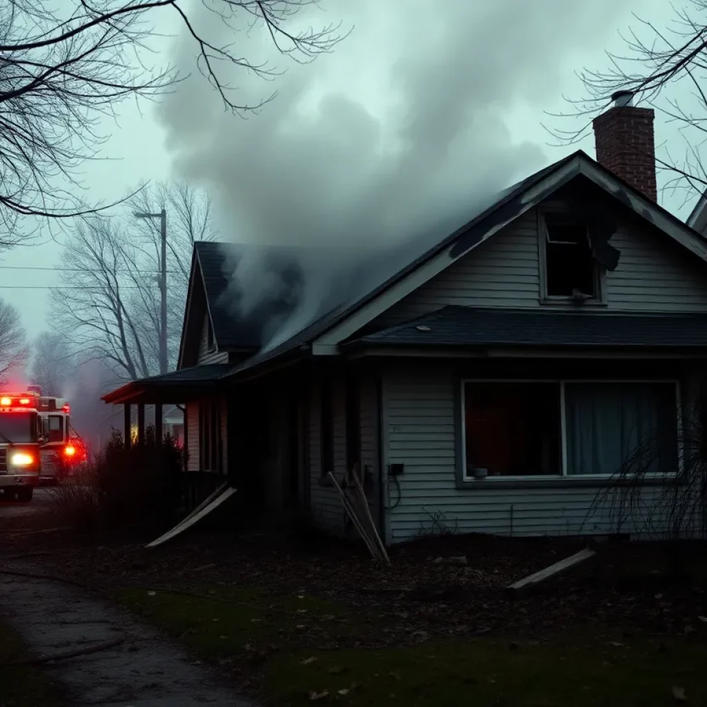 Residential home damaged by fire in North Charleston