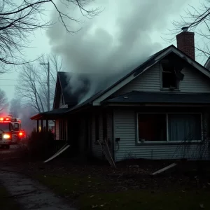 Residential home damaged by fire in North Charleston