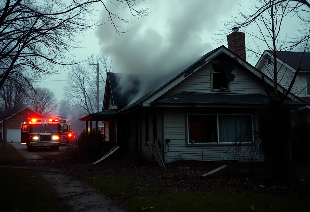 Residential home damaged by fire in North Charleston