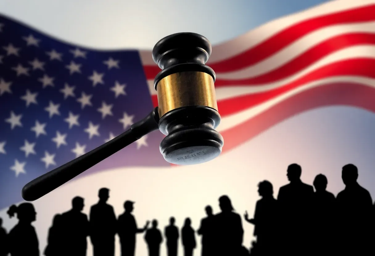 Abstract representation of political tension in the U.S.