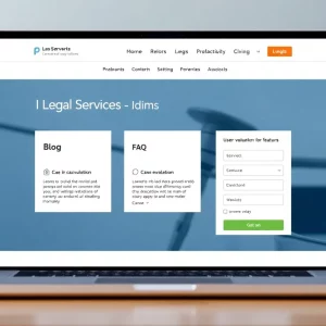 Screenshot of Premier Injury Attorneys' new website interface