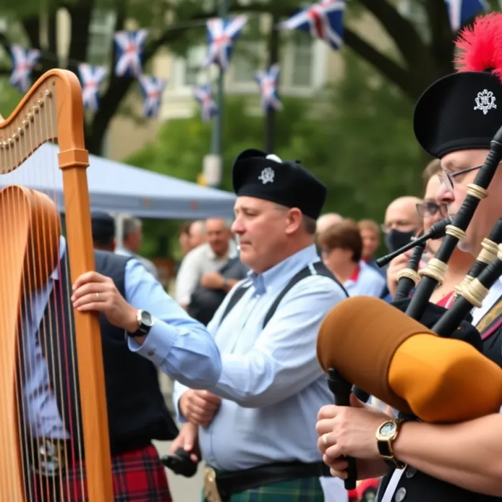 Musicians performing traditional Scottish music at the Scottish Performing Arts Classic in Charleston