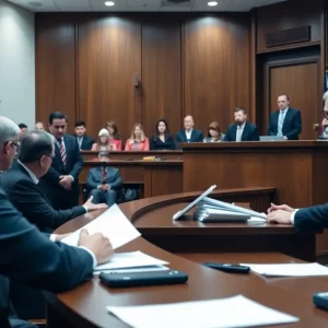 Courtroom during the trial of Sean Diddy Combs