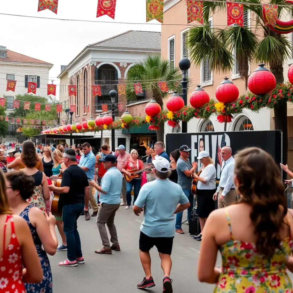 Festival performers and audience in Charleston during the Spoleto Festival USA.