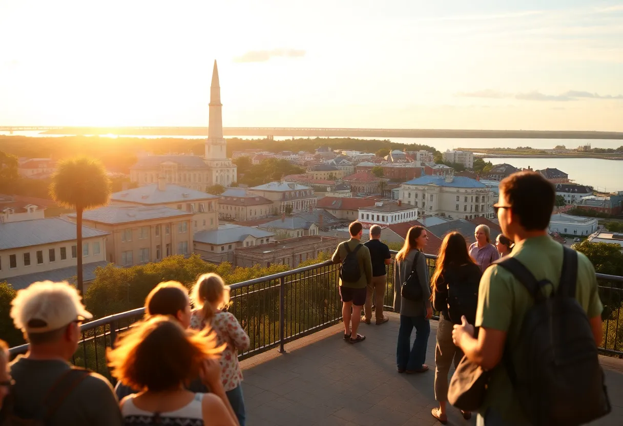 A scenic view of Charleston representing community stories and travel.