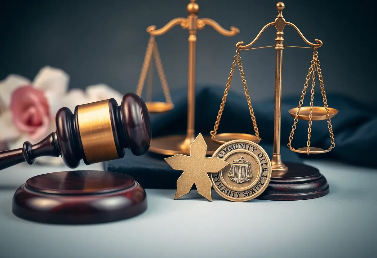 Symbolic representation of a trial lawyer's legacy