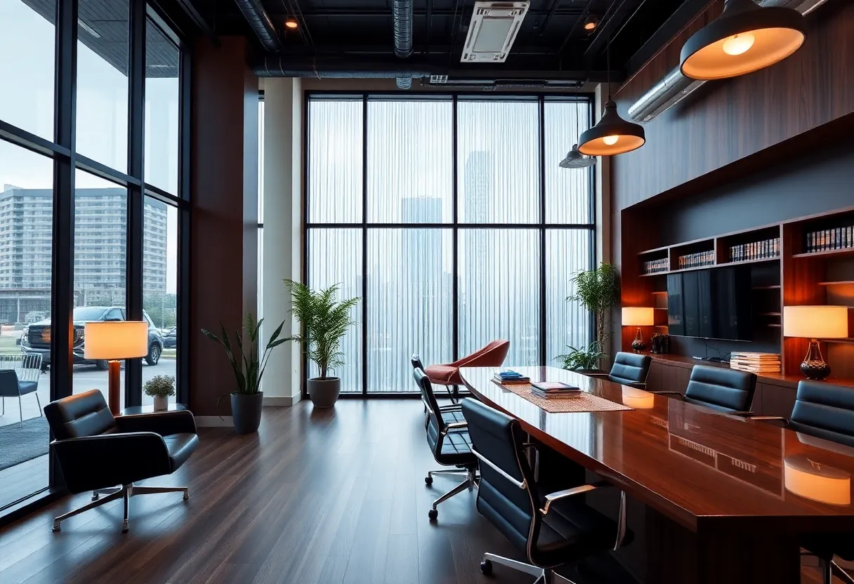 Interior view of a law firm specializing in truck accidents