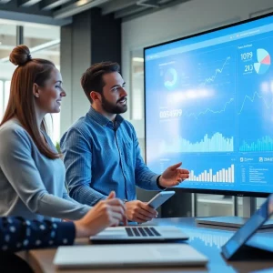 A team analyzing behavioral data for digital marketing strategies