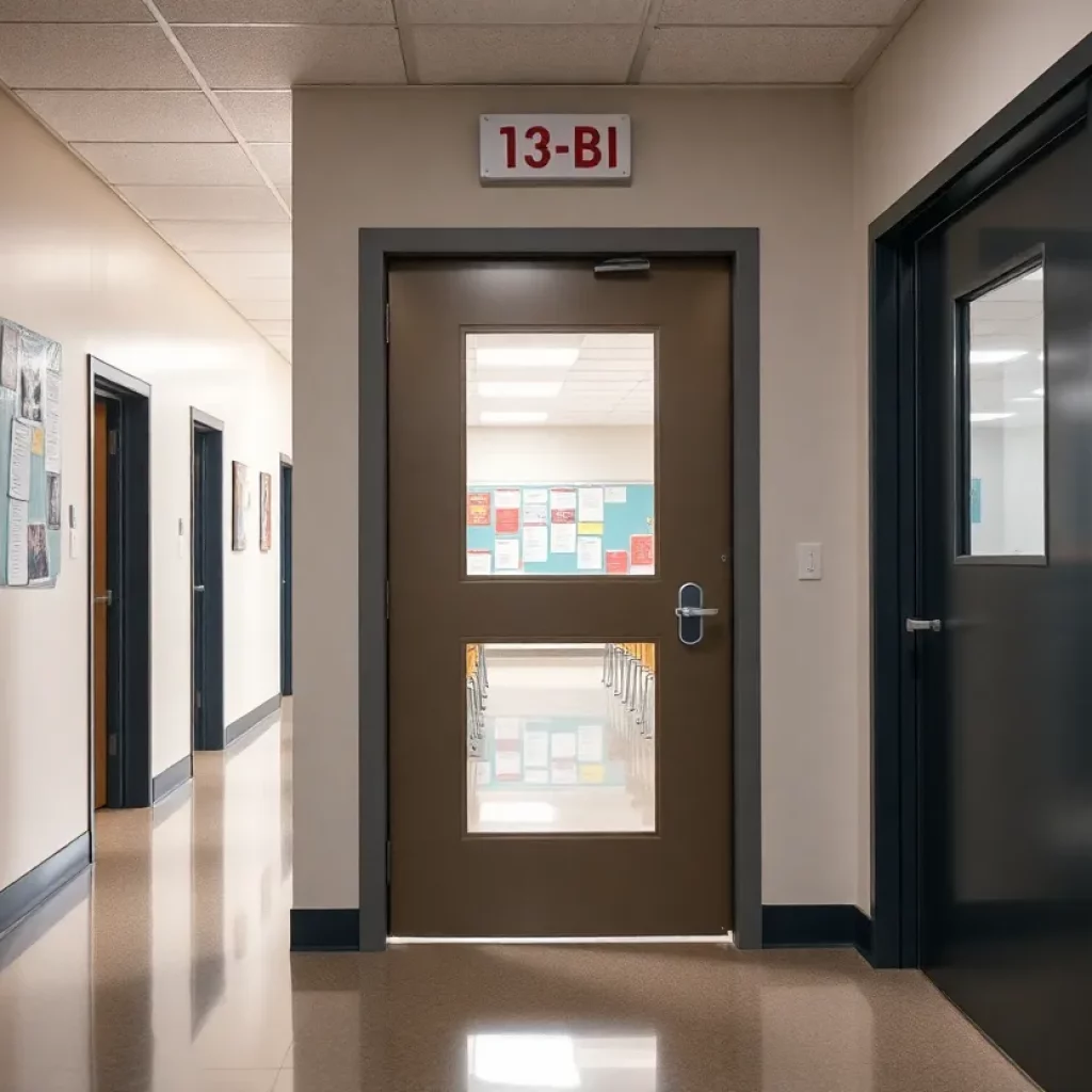 Bulletproof door designed for school security