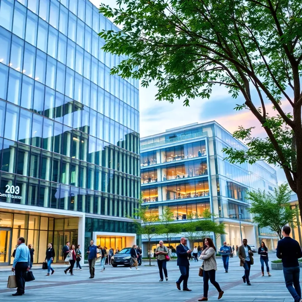 Vibrant commercial real estate scene in Virginia