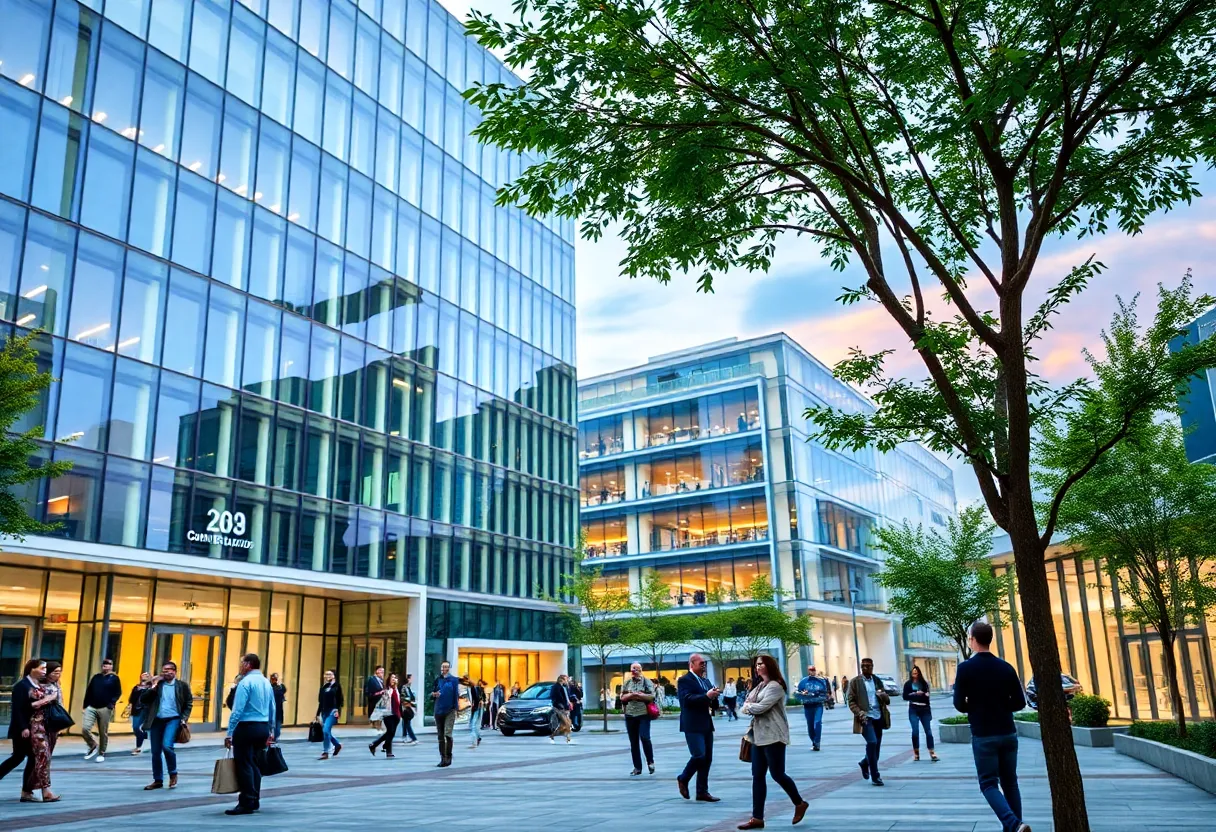 Vibrant commercial real estate scene in Virginia