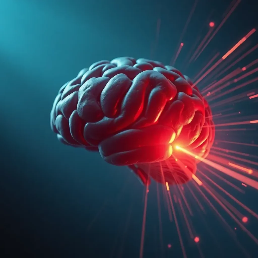 Abstract representation of mild traumatic brain injuries