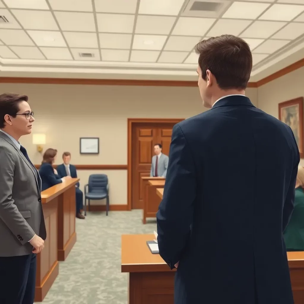 Interior of a personal injury law office showing professional interactions