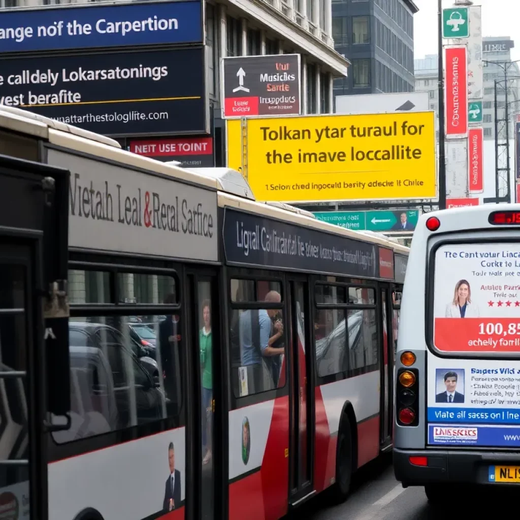 Public transport in Philadelphia filled with legal advertisements