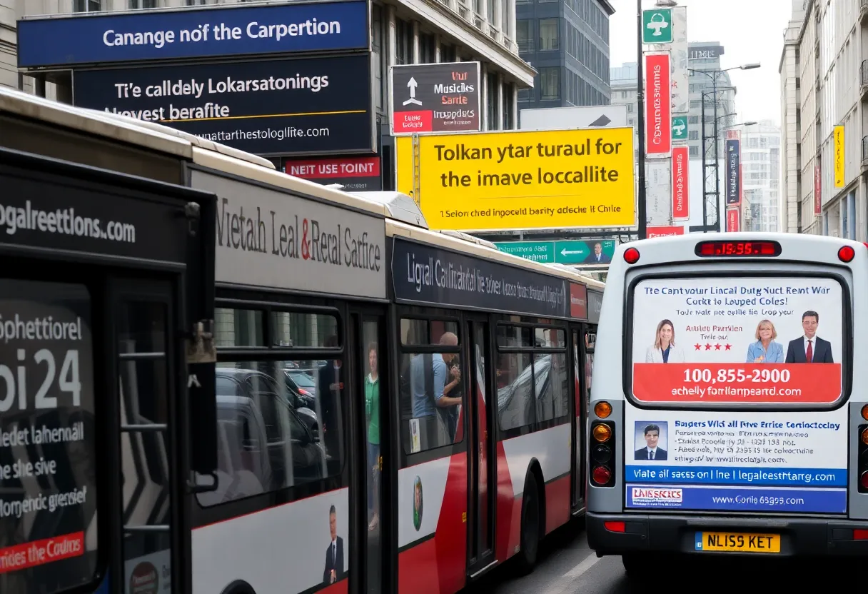 Public transport in Philadelphia filled with legal advertisements