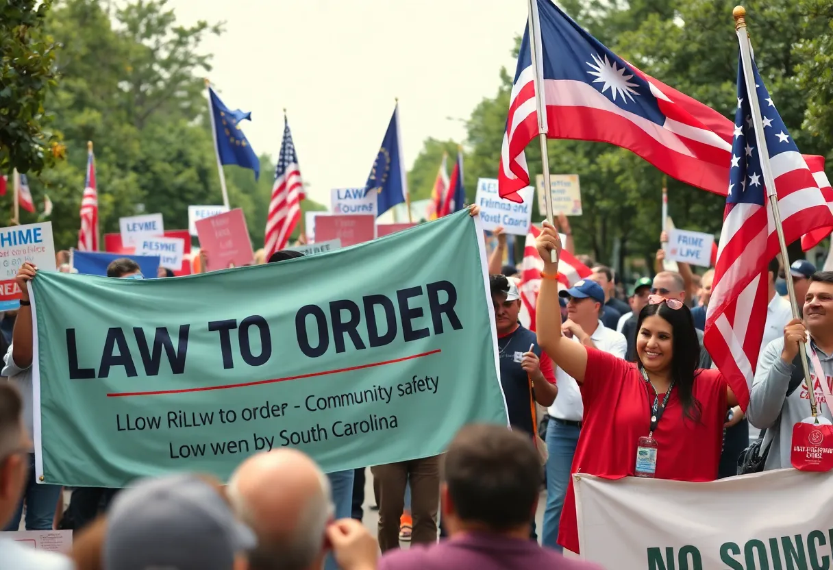 Political rally for the South Carolina Attorney General election
