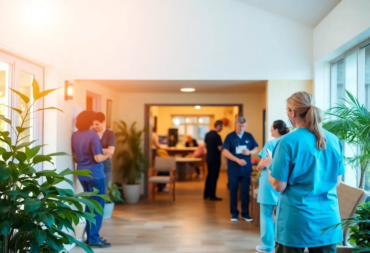 Staff providing compassionate care at St Gemma's Hospice