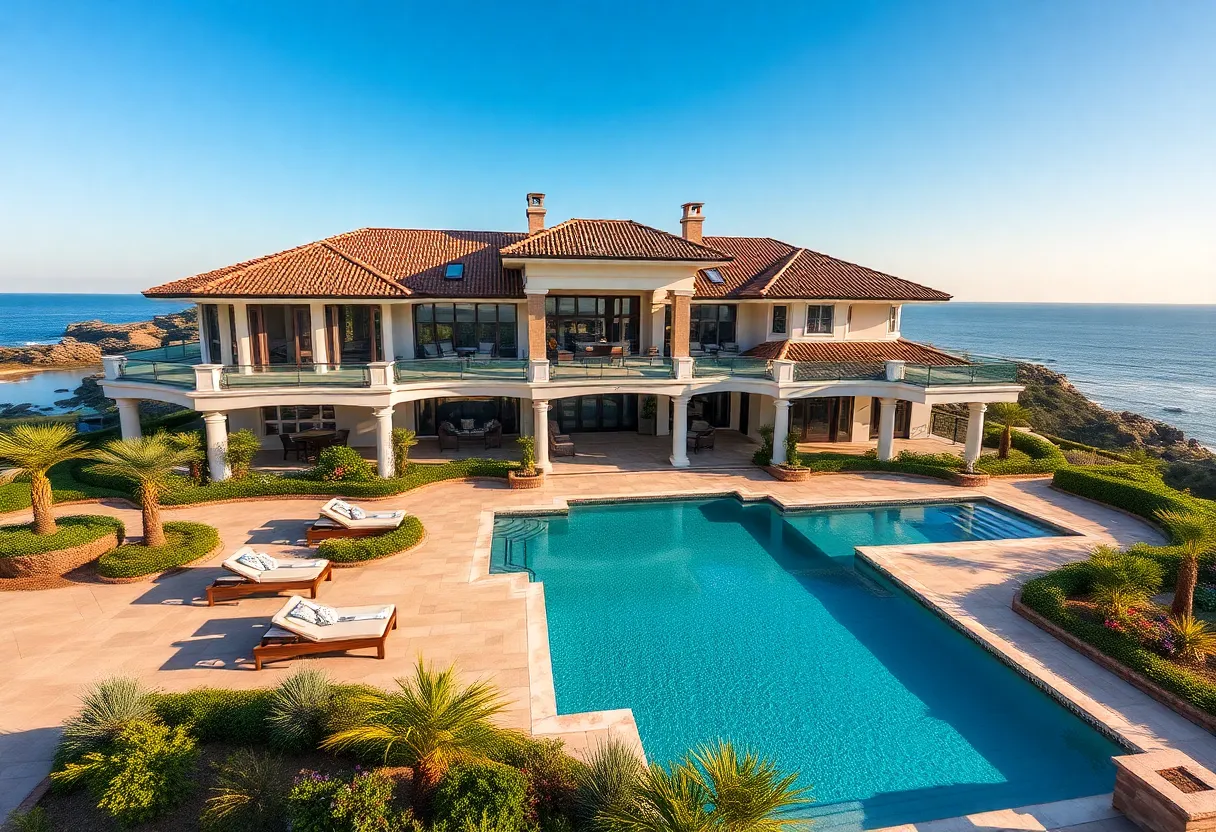 Castle House with rooftop terrace and pool