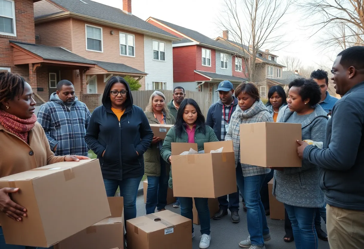 Residents in Charleston packing up their homes