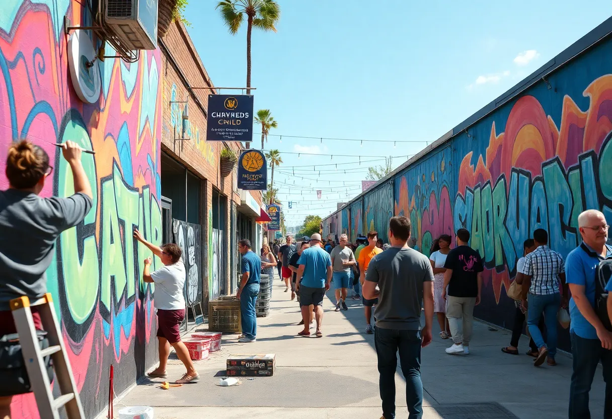 Vibrant murals created during the Charleston Mural Fest