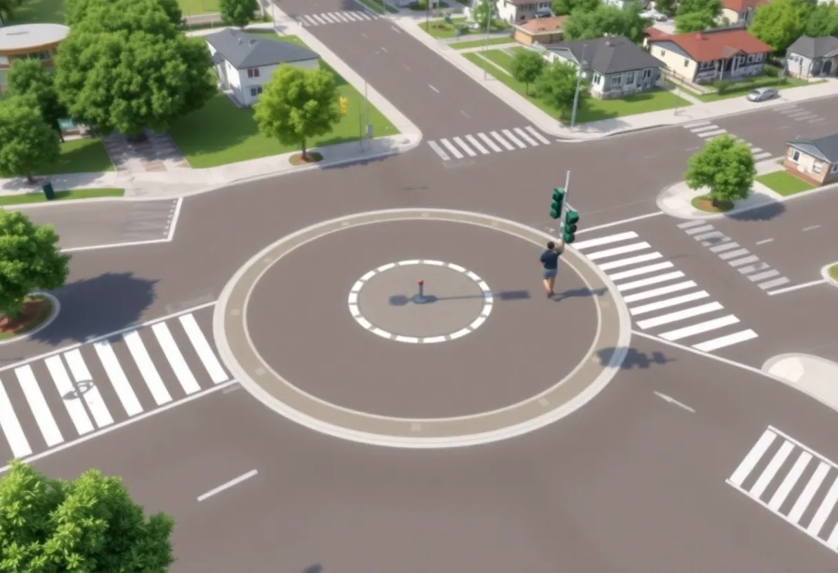 Safety improvements along Fort Johnson Road with new intersections.