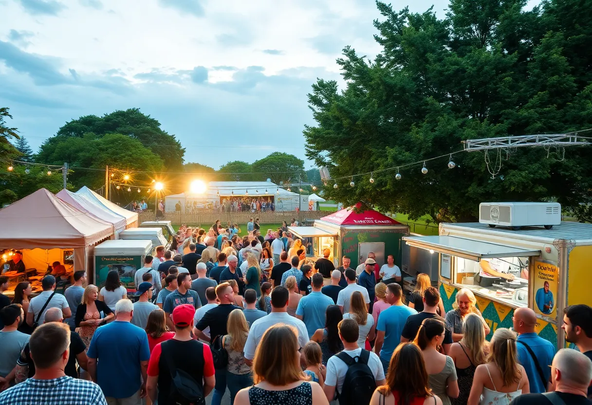 Festival goers enjoying live music at the Marcus King Band Family Reunion Festival.