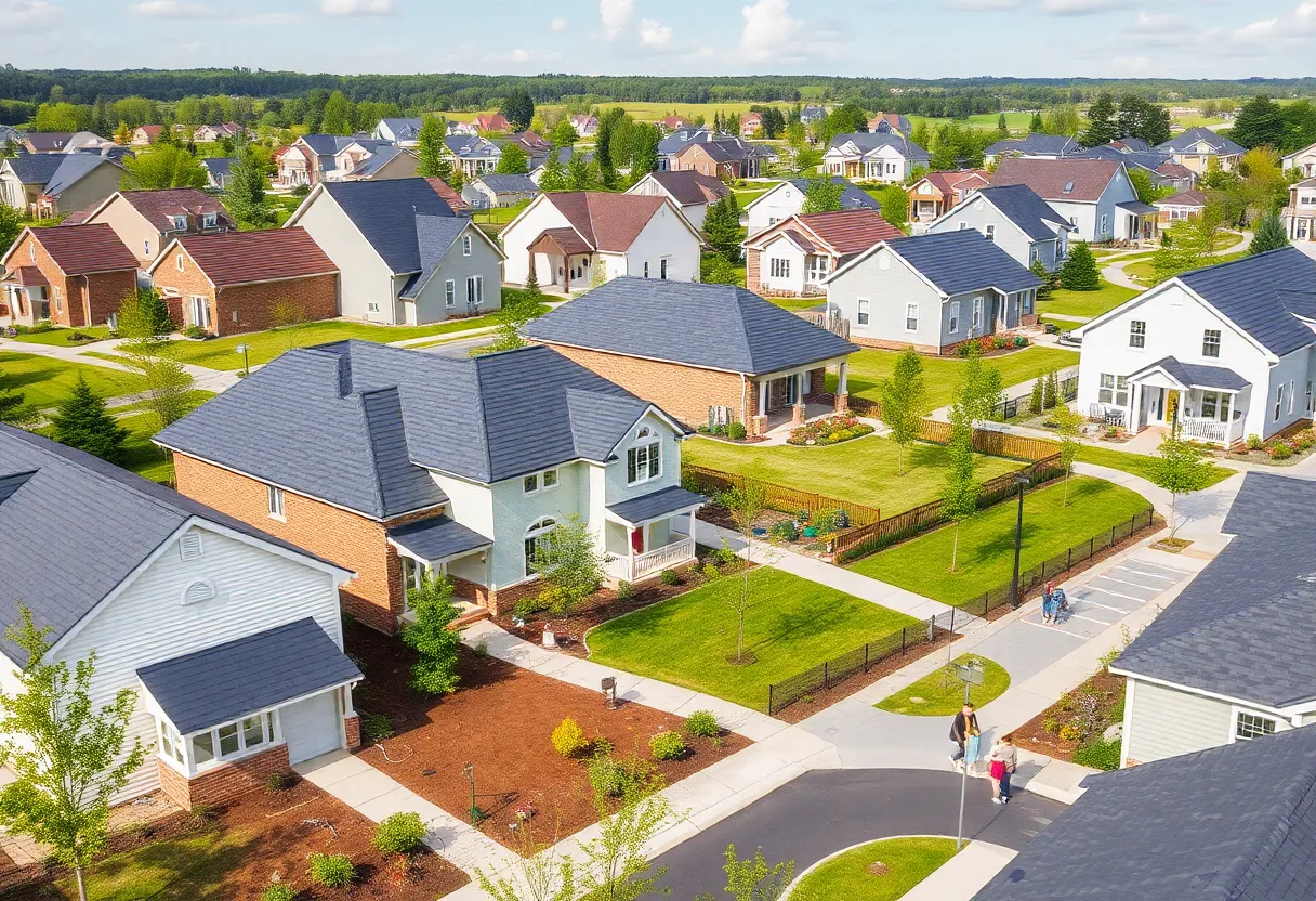 Affordable housing development area in North Charleston