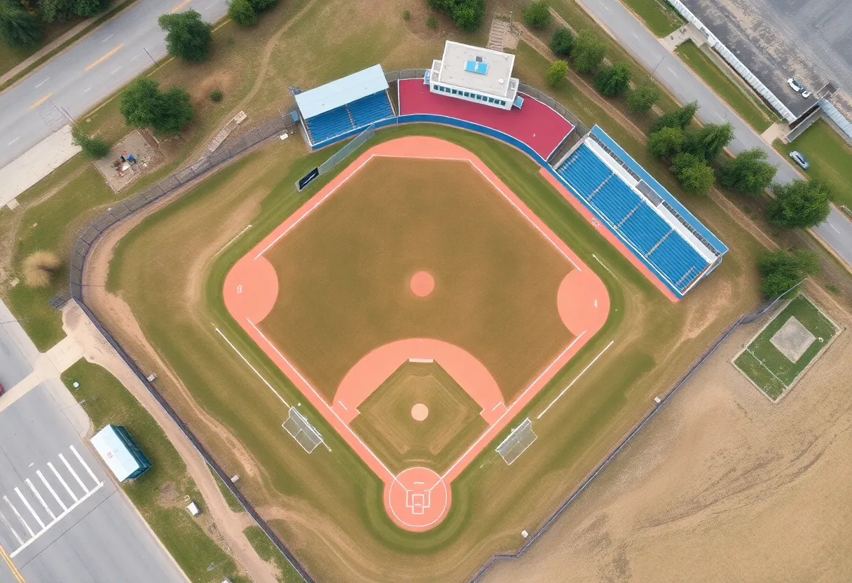 Renovated North Charleston softball field with new features