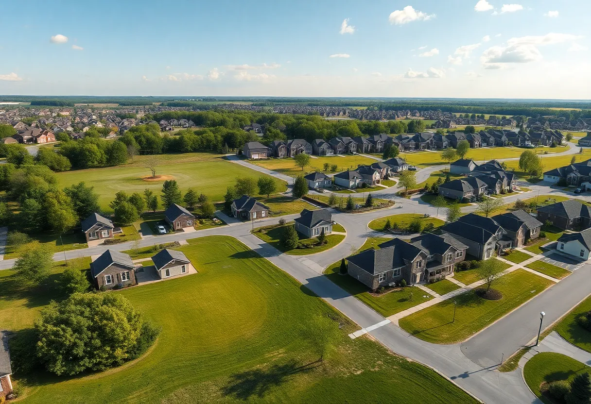 Proposed site for affordable housing and park in Ravenel, SC