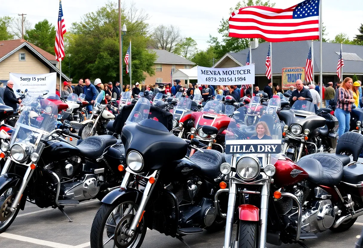 Motorcyclists gathered for the 9/11 Memorial Motorcycle Ride in North Charleston