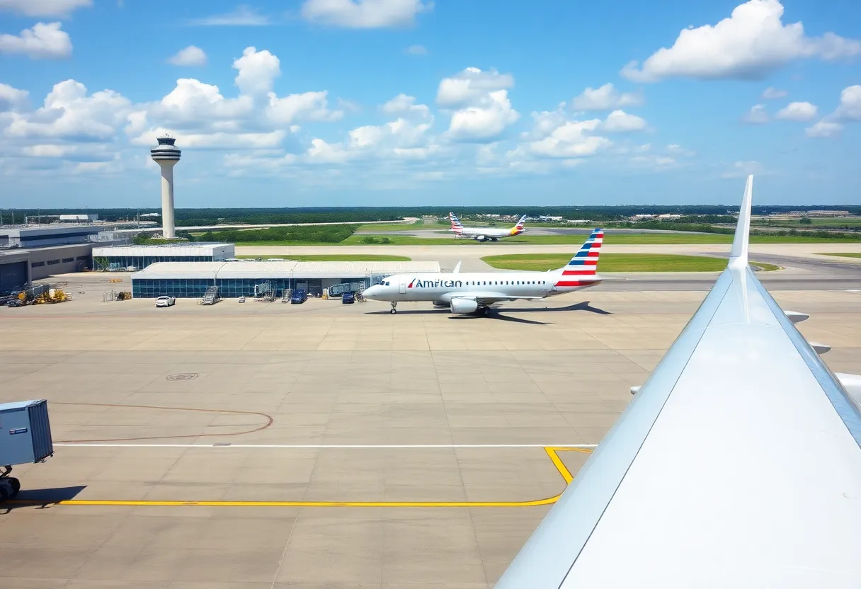 American Airlines Embraer E170 aircraft at Charleston International Airport