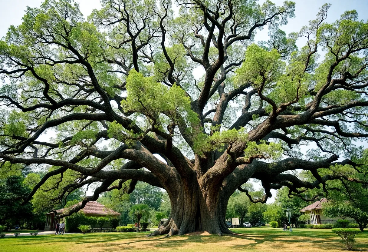 Angel Oak Tree surrounded by nature on Johns Island
