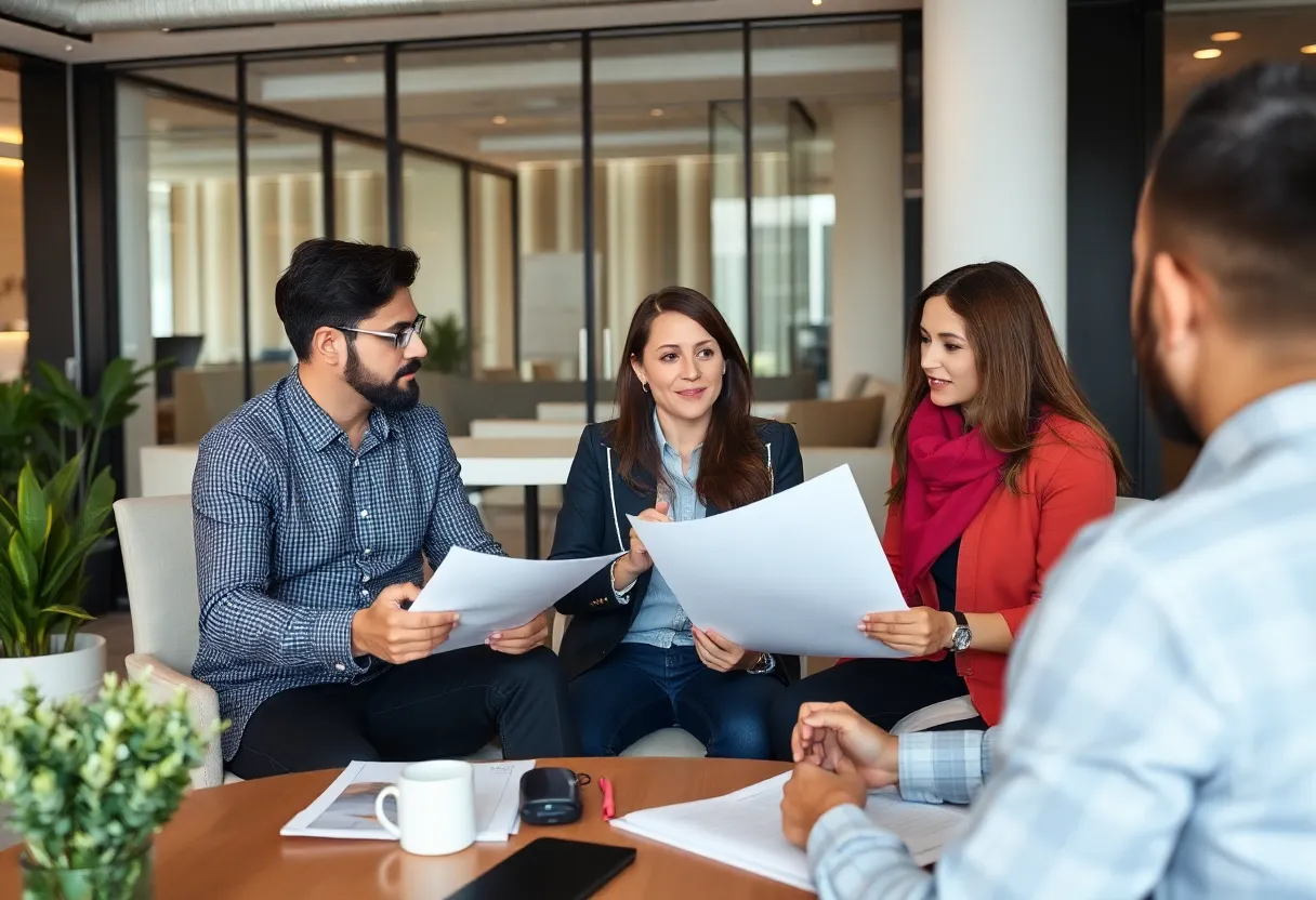 Meeting of urban planners at the Baltimore Planning Department