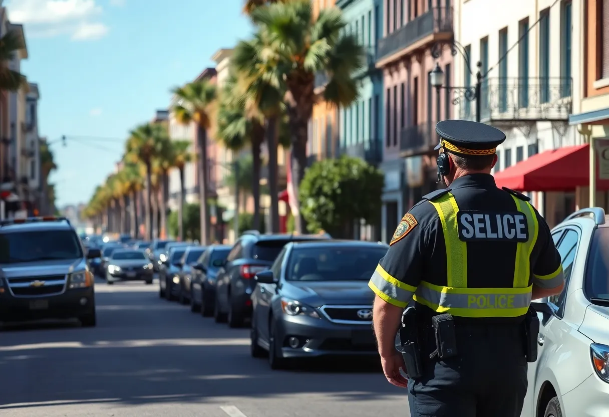 Police checking parked cars in downtown Charleston after car break-ins
