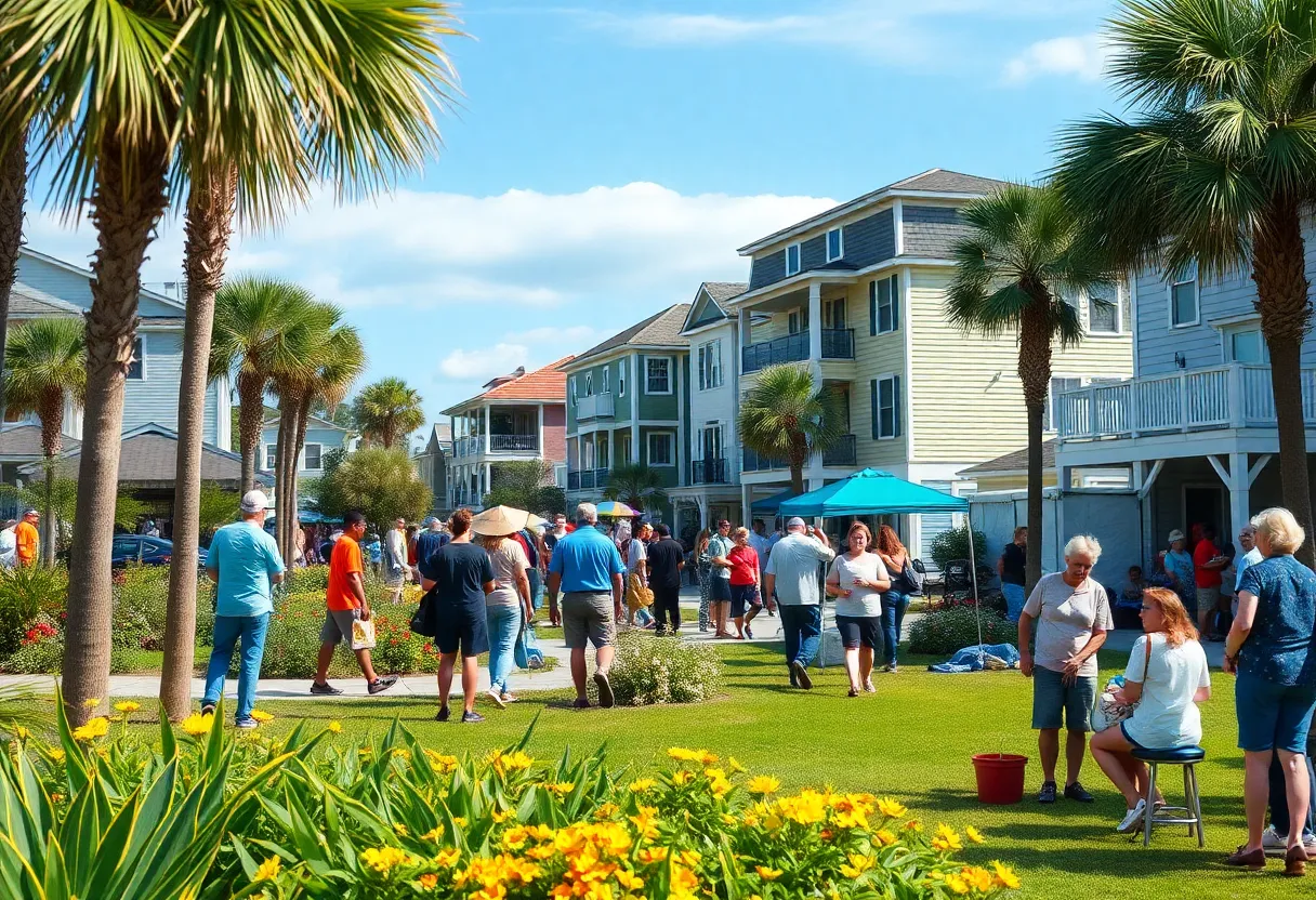 An image showcasing Charleston's community events and environmental conservation efforts.