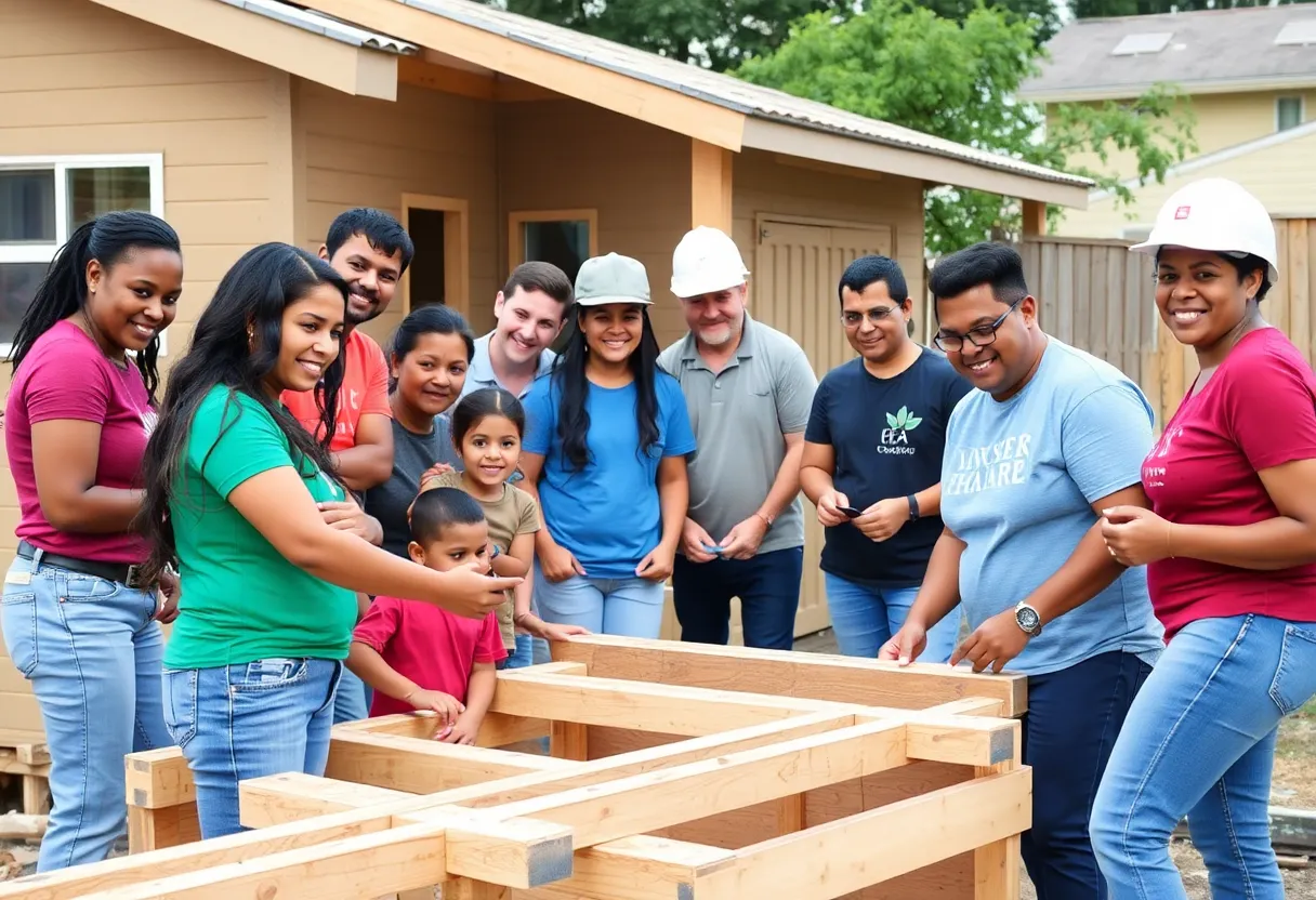 Volunteers building homes for Charleston Habitat for Humanity