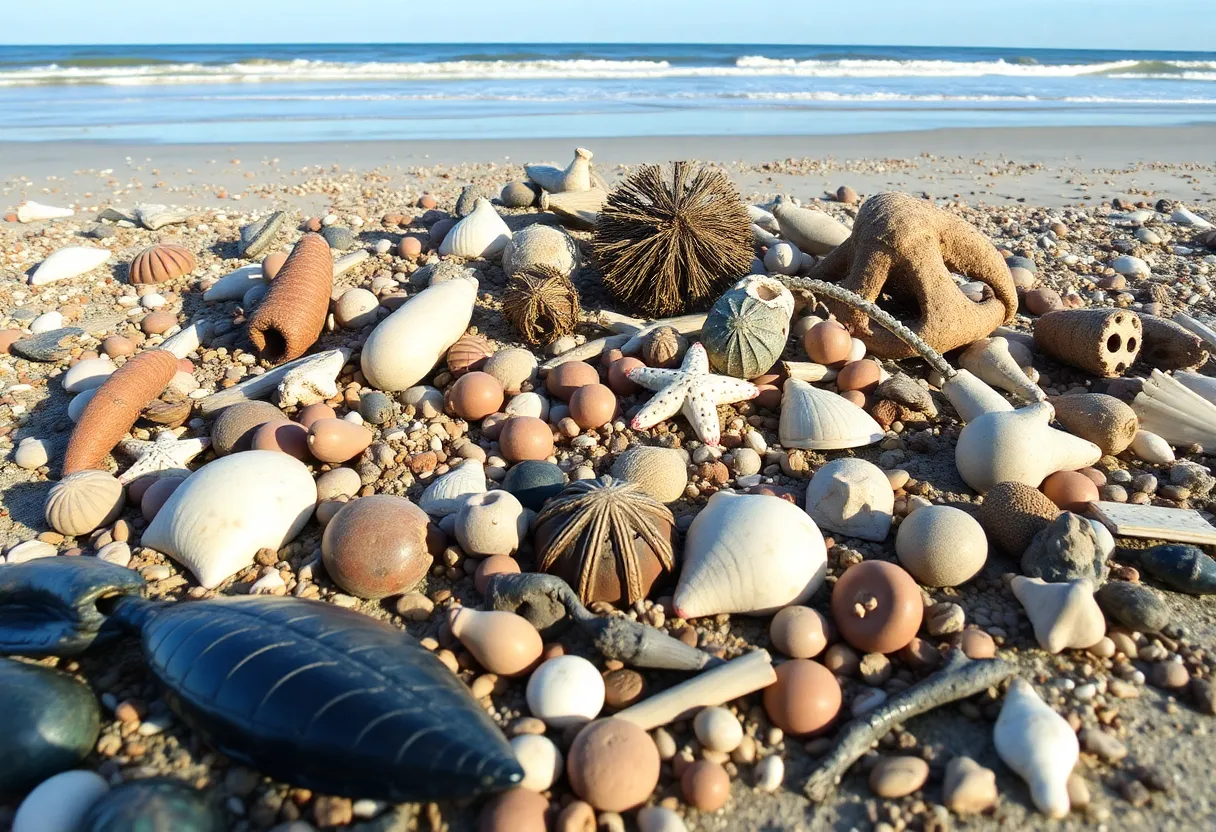 A collection of bizarre beach artifacts found along Charleston's coast