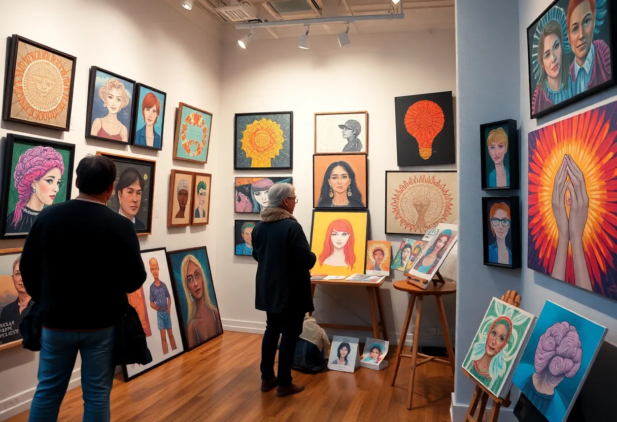 Artworks displayed in Drummond Studio Gallery