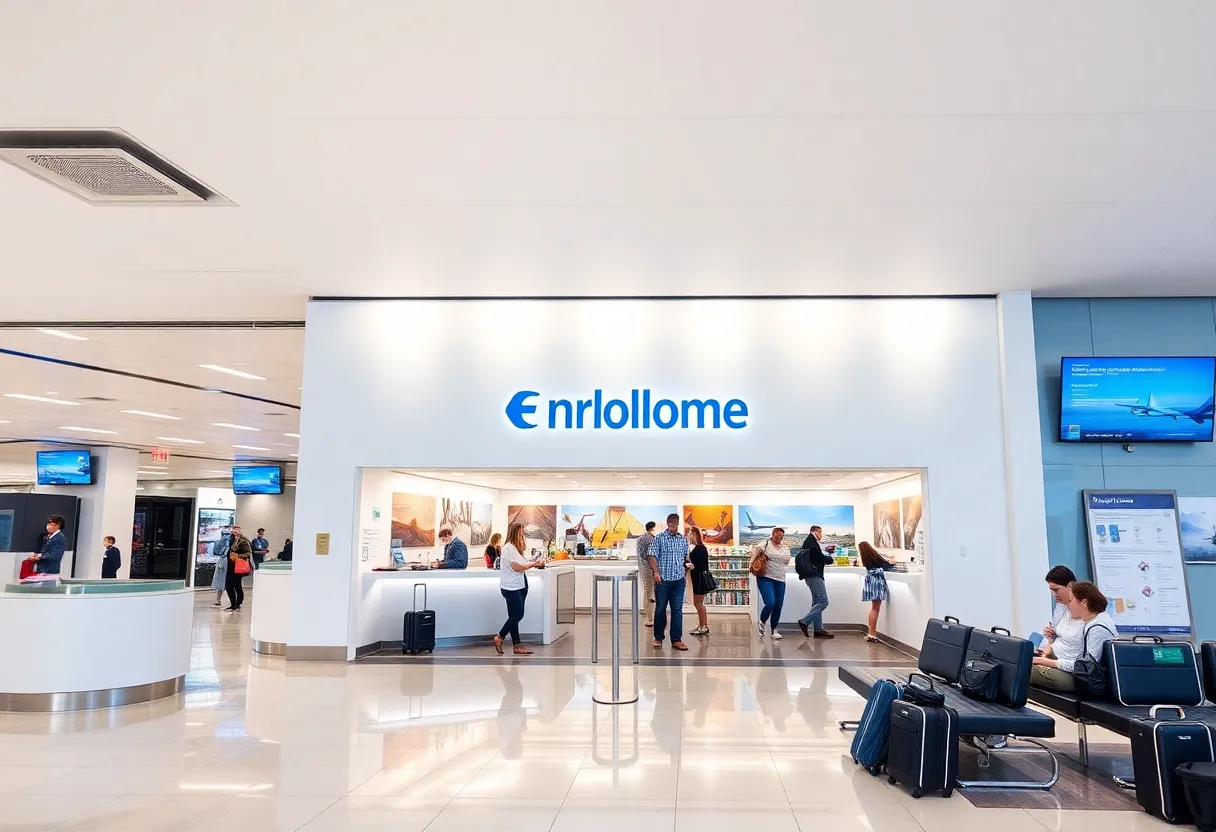 Interior view of the Global Entry Enrollment Center at Charleston International Airport
