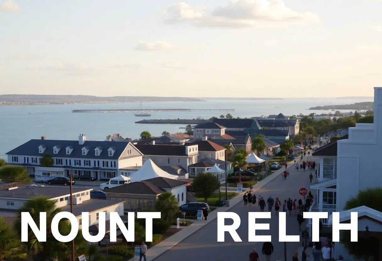 Scenic view of Mount Pleasant reflecting economic vitality