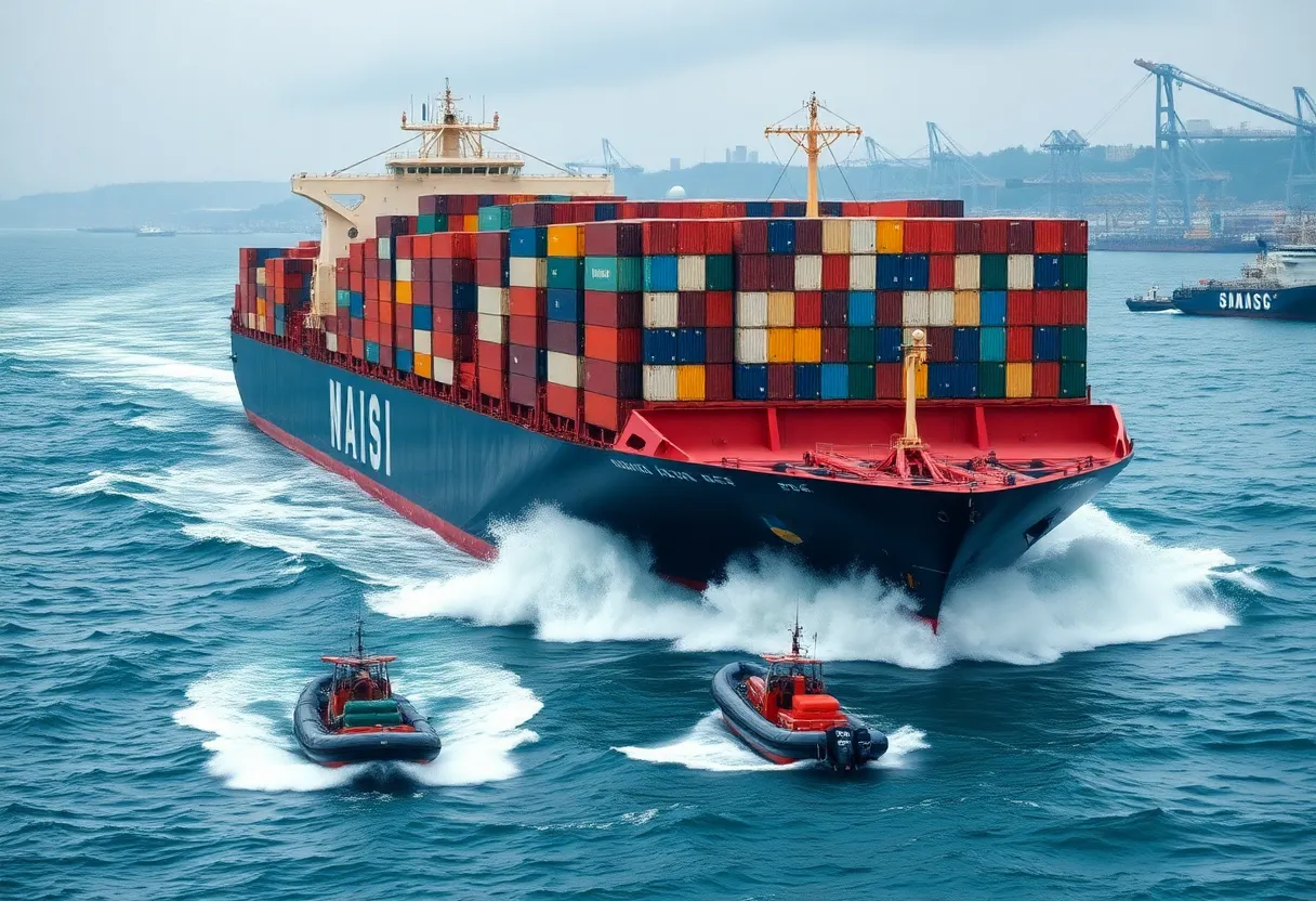 Incident involving the MSC Michigan VII container ship in Charleston Harbor