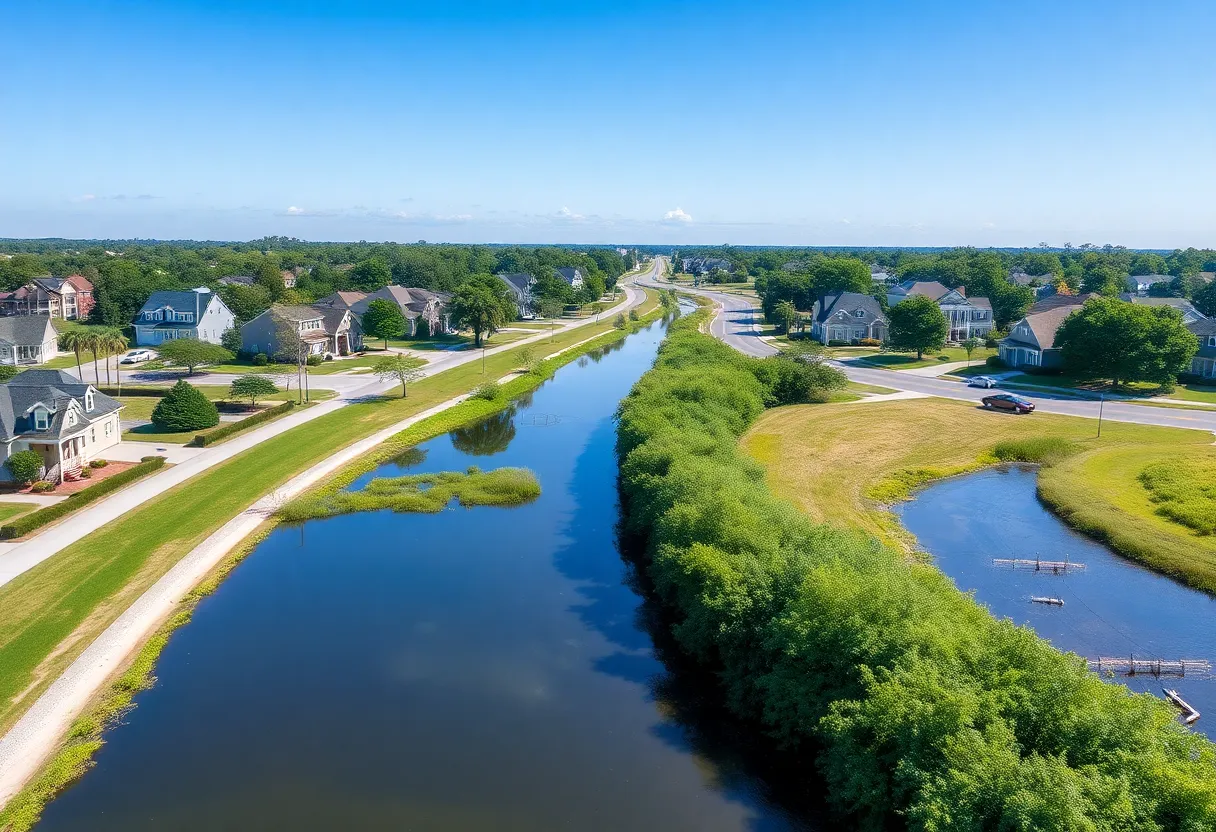 View of North Charleston demonstrating flood resilience efforts
