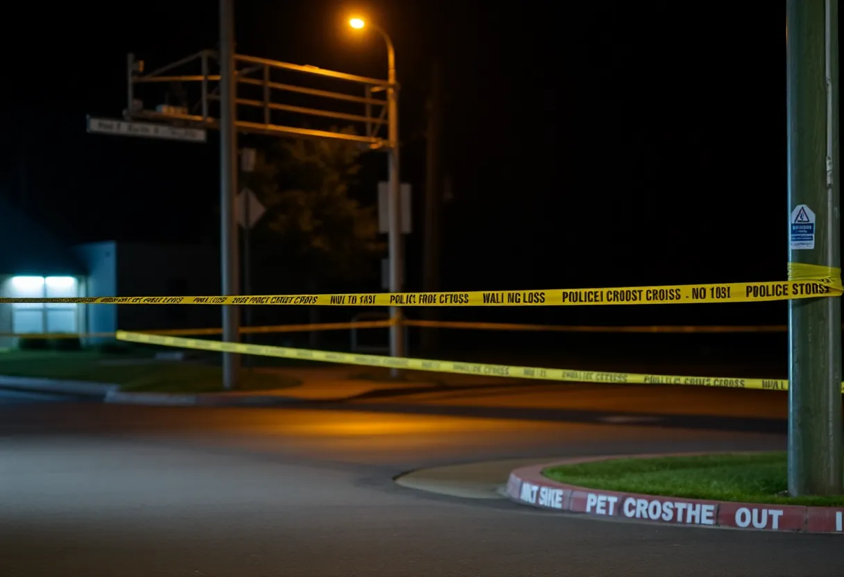 Police investigating a shooting scene in North Charleston