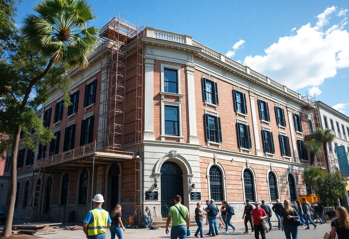 Carroll Building in Charleston undergoing renovation for business school
