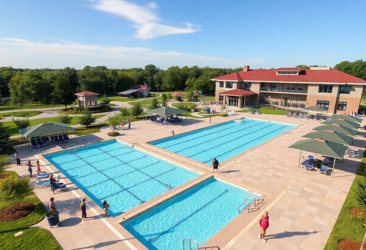 Rendering of the new aquatic center in Charleston