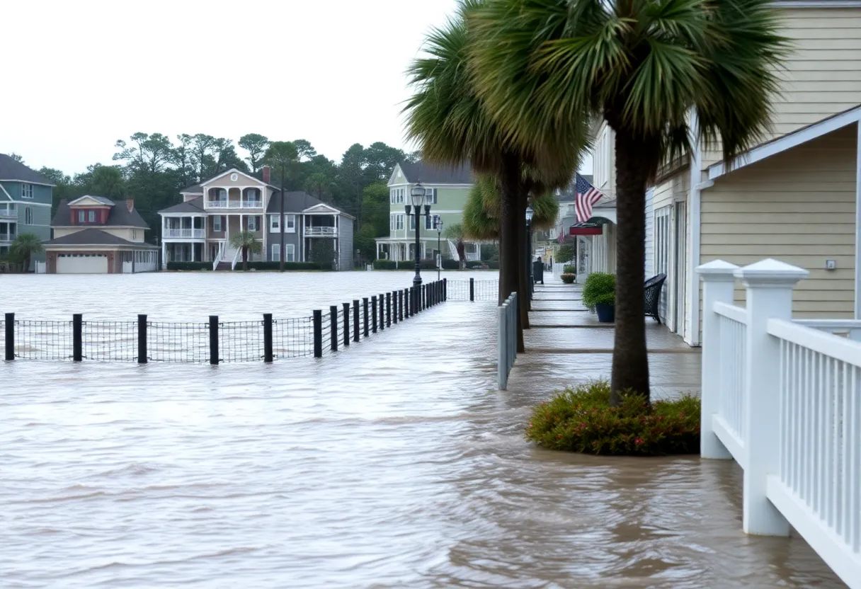 High tide flooding in Charleston, S.C. threatening homes