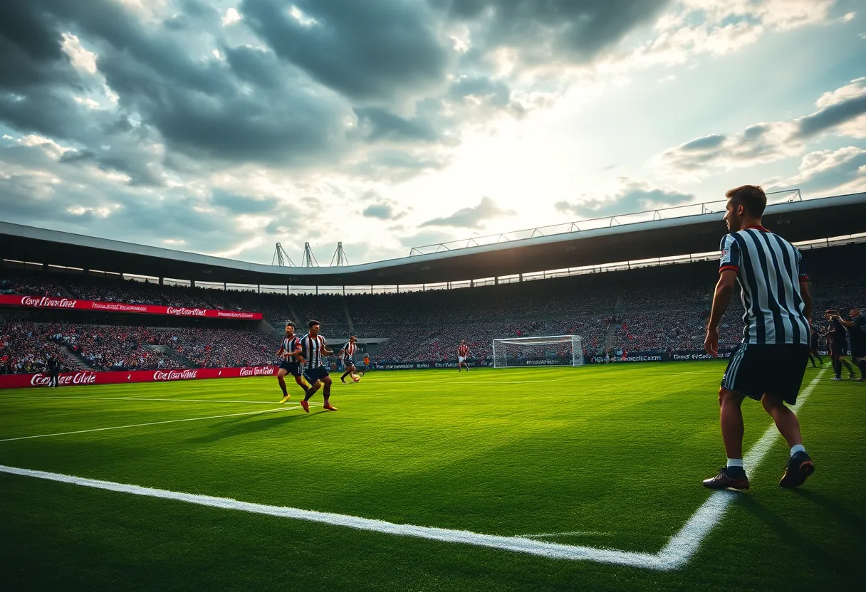 Players from Colorado Springs Switchbacks FC competing in a match