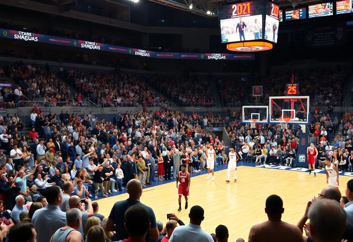 Oklahoma City Thunder playing against Charlotte Hornets in preseason opener
