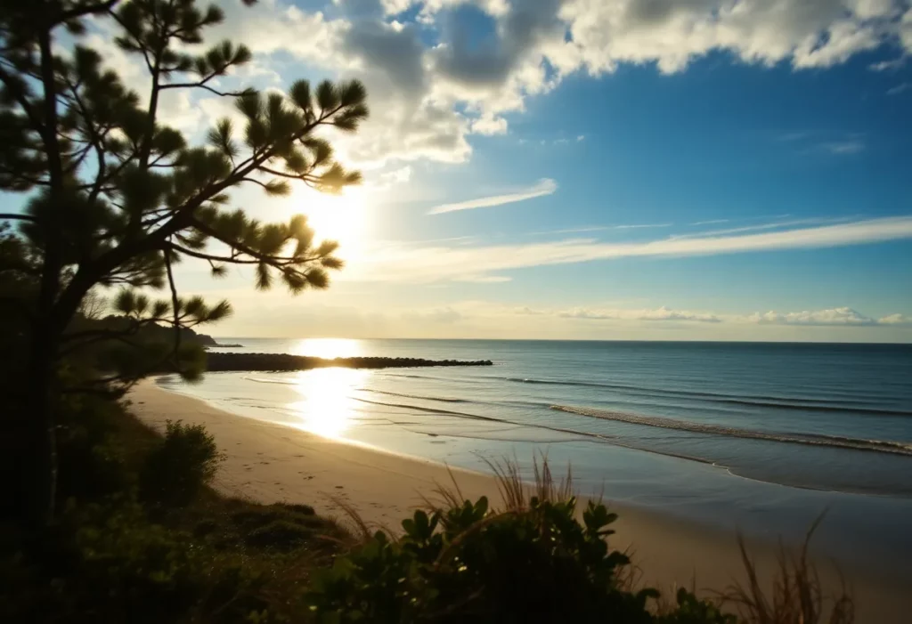 View of South Carolina's coastline highlighting environmental conservation efforts.