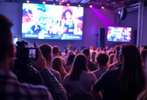 Live streaming event enhancing digital marketing engagement